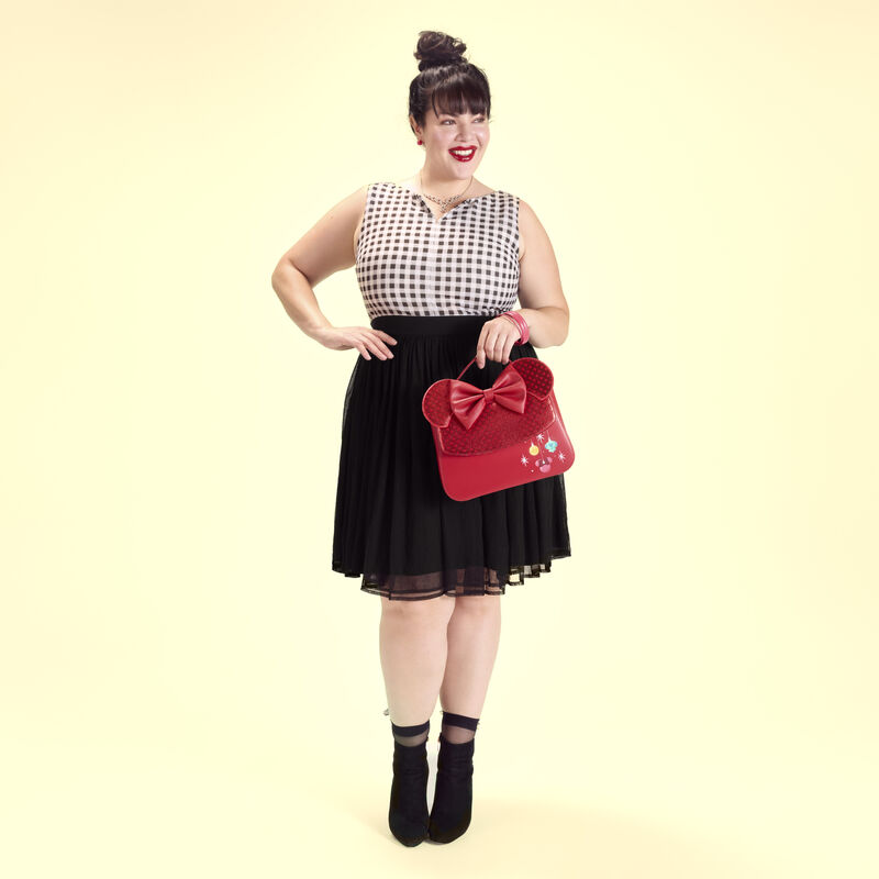 Minnie Mouse Exclusive Holiday Ornaments Crossbody Bag LFlifestyle2 view 3